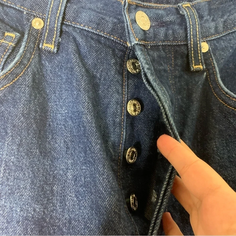 Citizens Of Humanity Womens Blue Beverly Slouch Boot Button Fly Jeans 23 - Picture 5 of 12